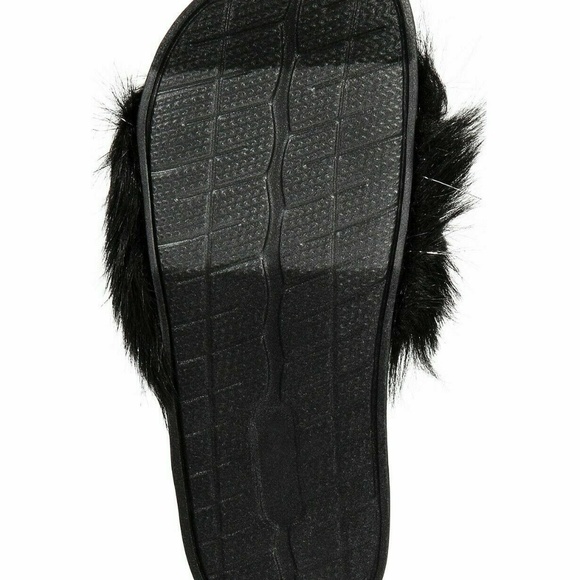 INC International Concepts Faux Fur Slippers Slide - Picture 2 of 2